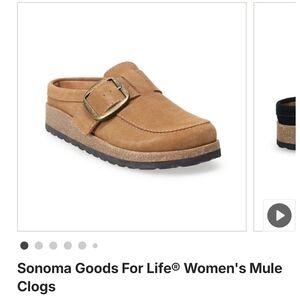Sonoma Tan Women's Mule Clogs with Buckle
